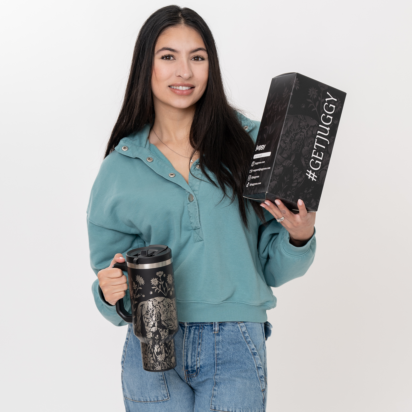 Equine Bloom 40oz DuoLid Tumbler
