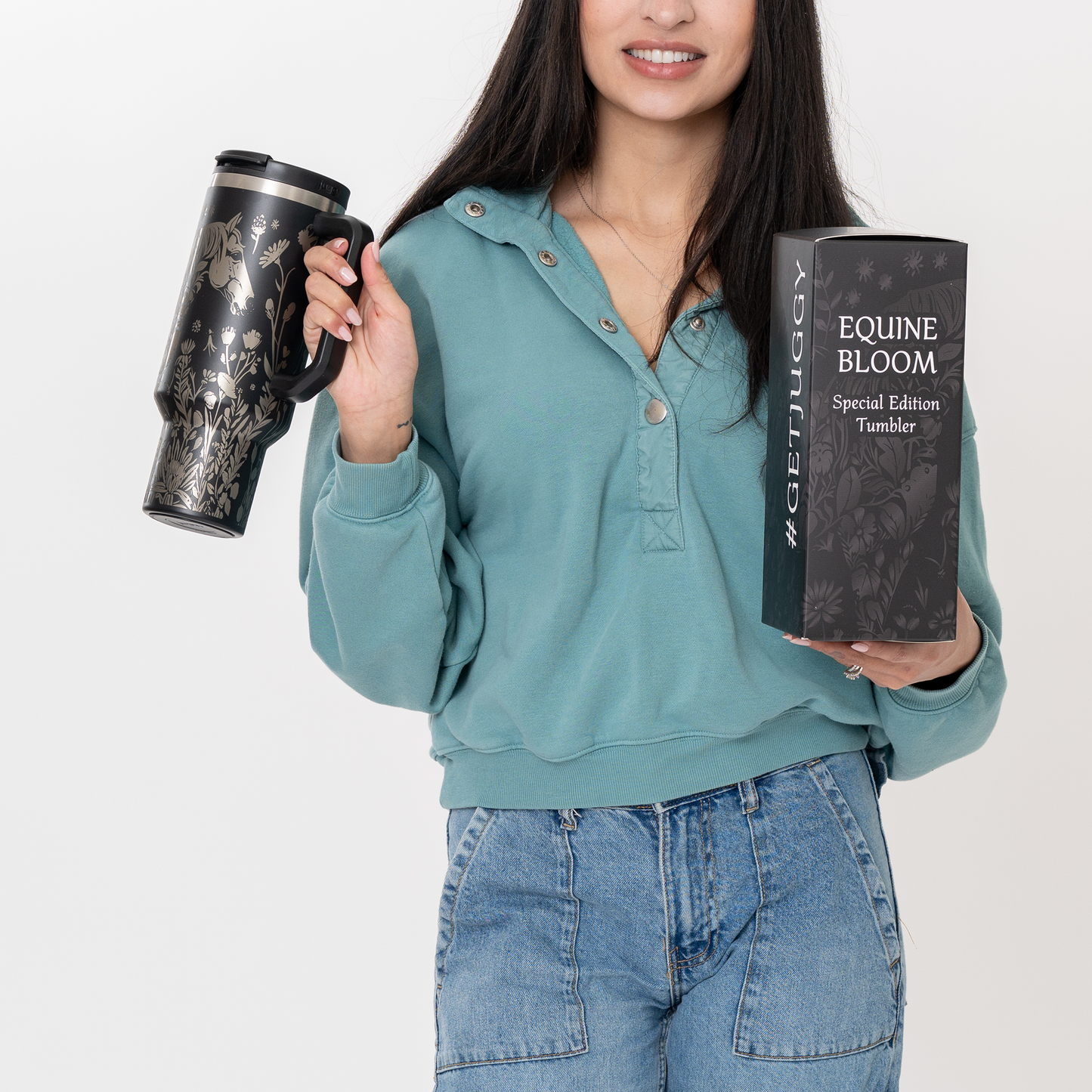 Equine Bloom 40oz DuoLid Tumbler