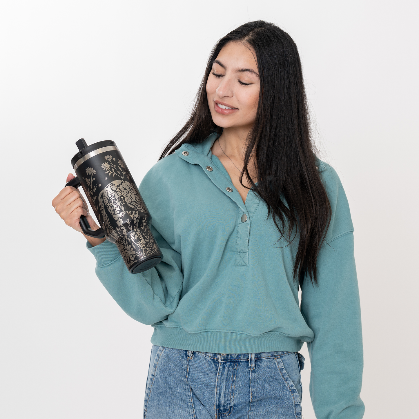 Equine Bloom 40oz DuoLid Tumbler