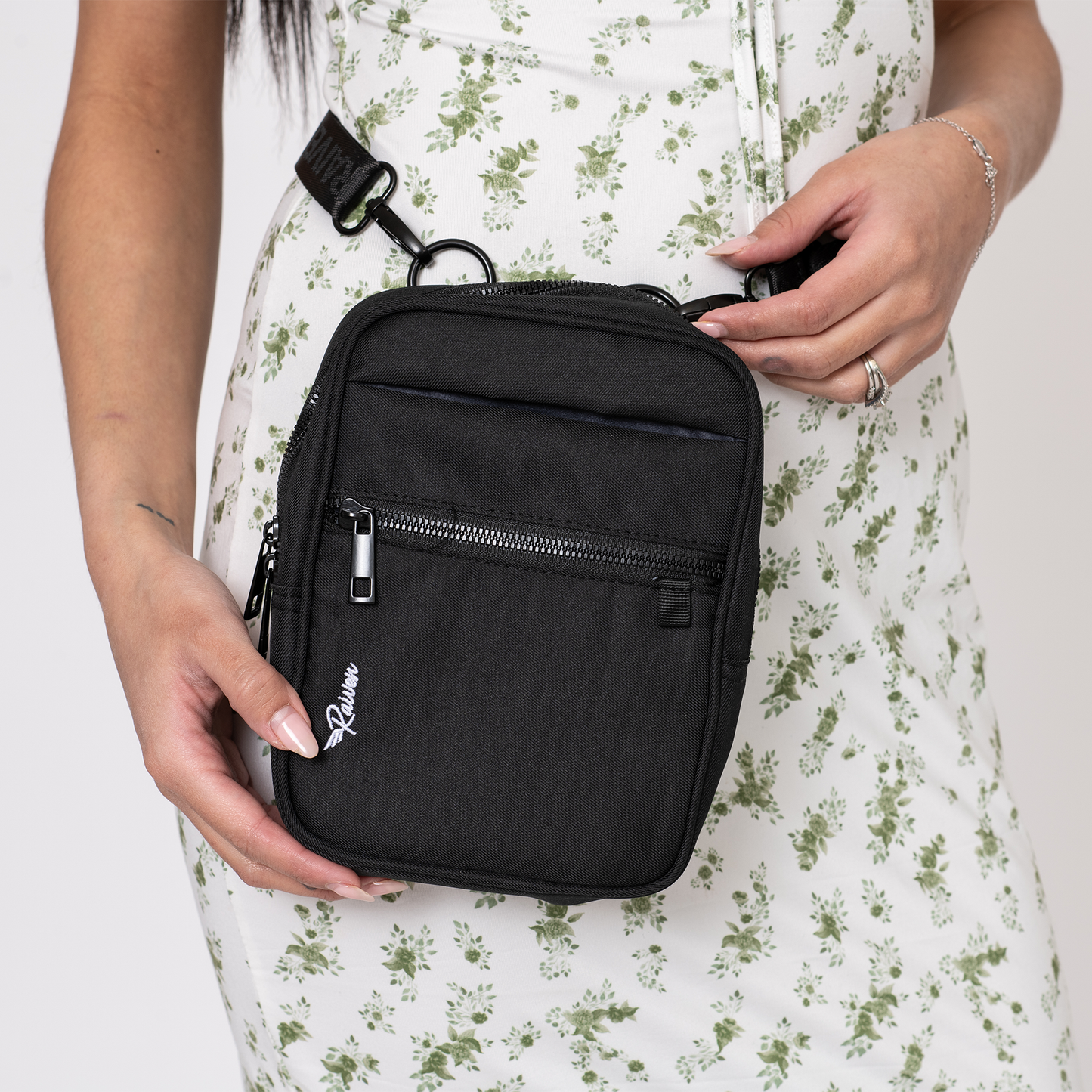 Medium Black Crossbody w/ Tumbler Belt