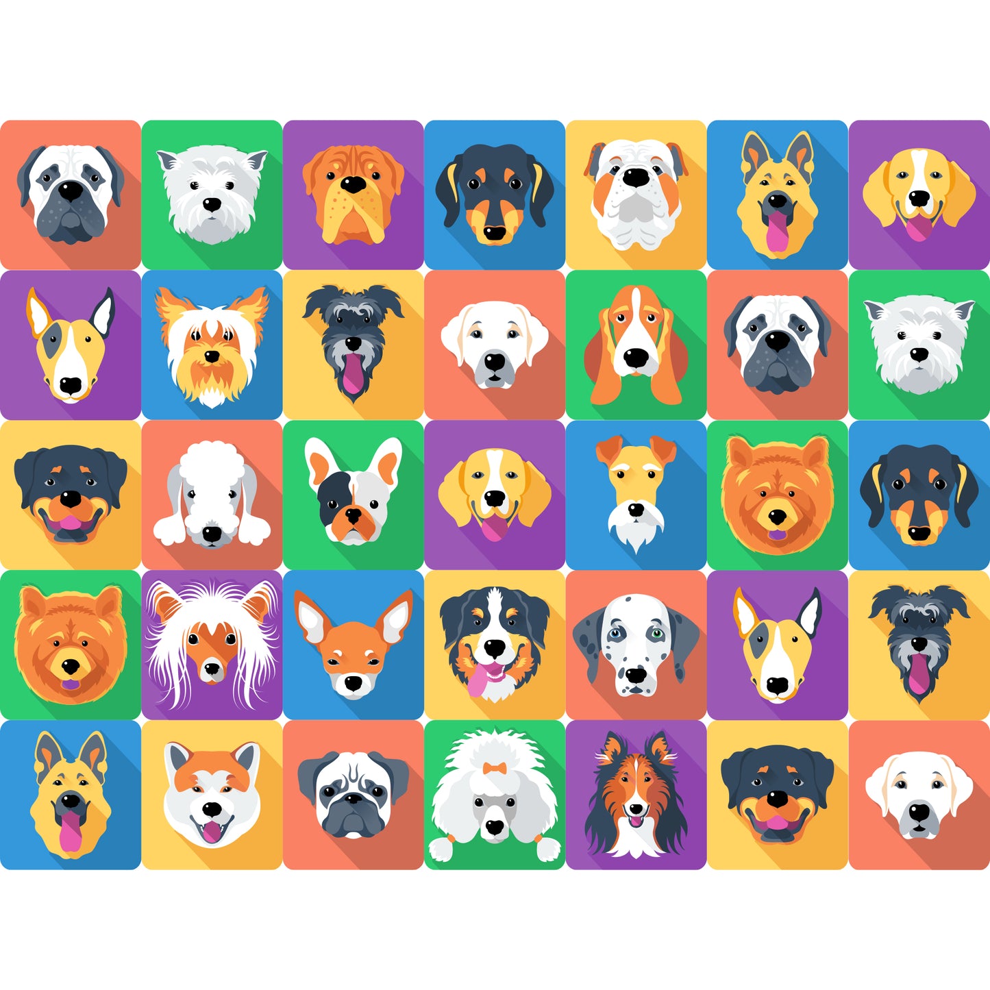 Colorful Pups