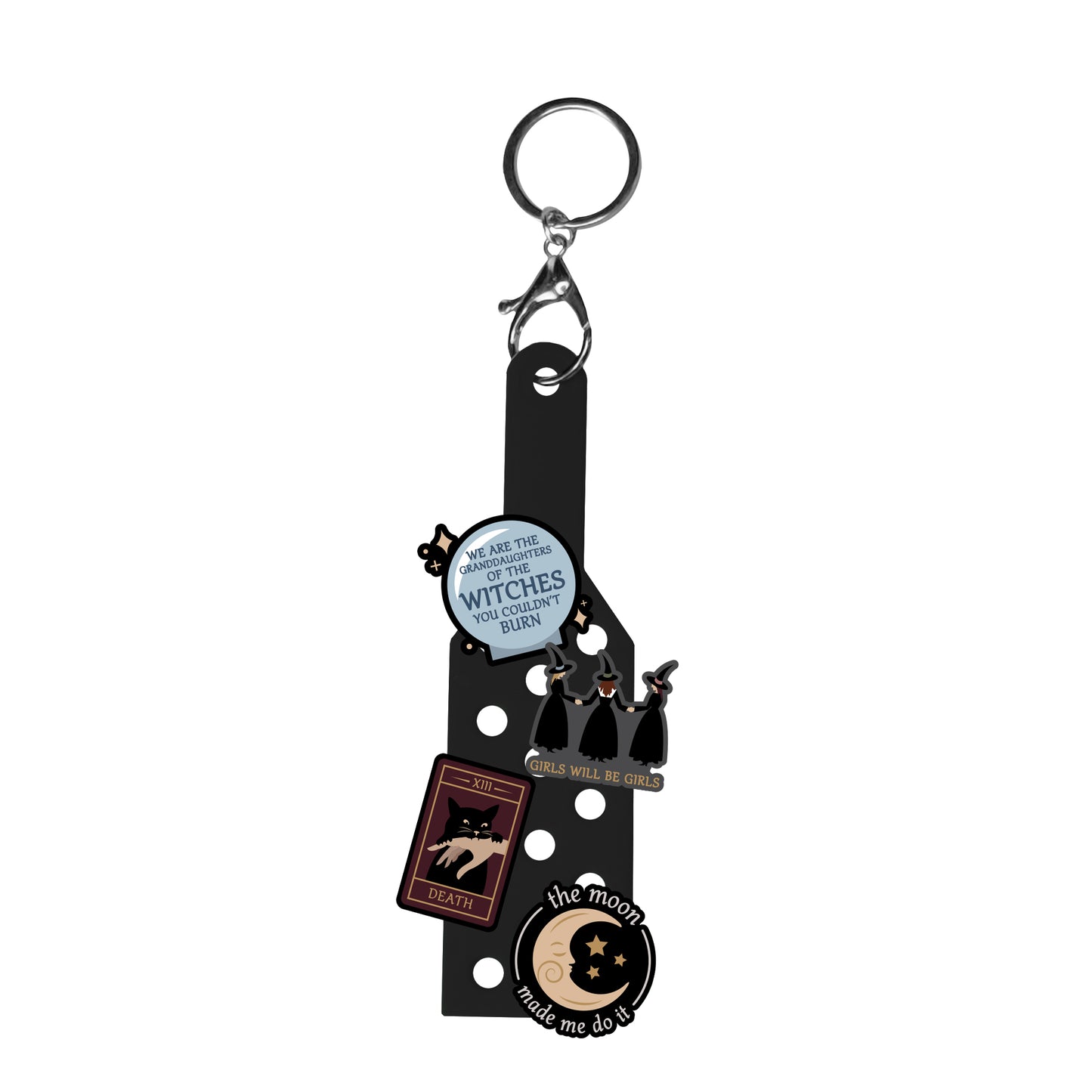 Witches Croc Charms Keychain