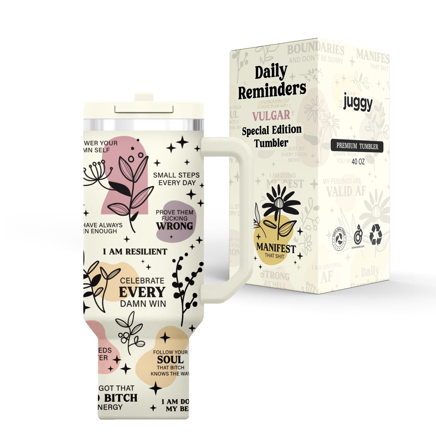 Daily Reminders 40 oz DuoLid Tumbler - PREORDER