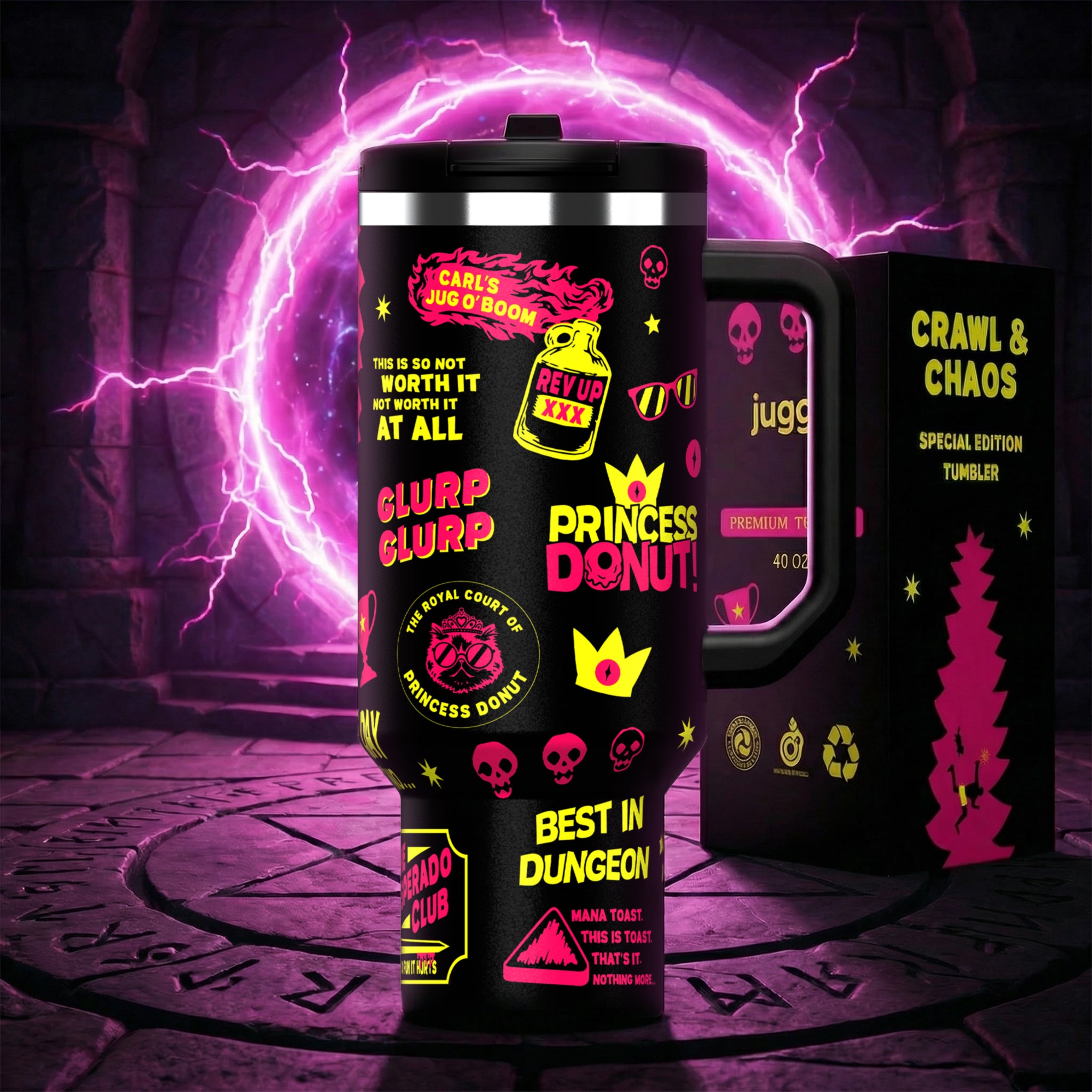 Crawl & Chaos 40oz Tumbler – JUGGY