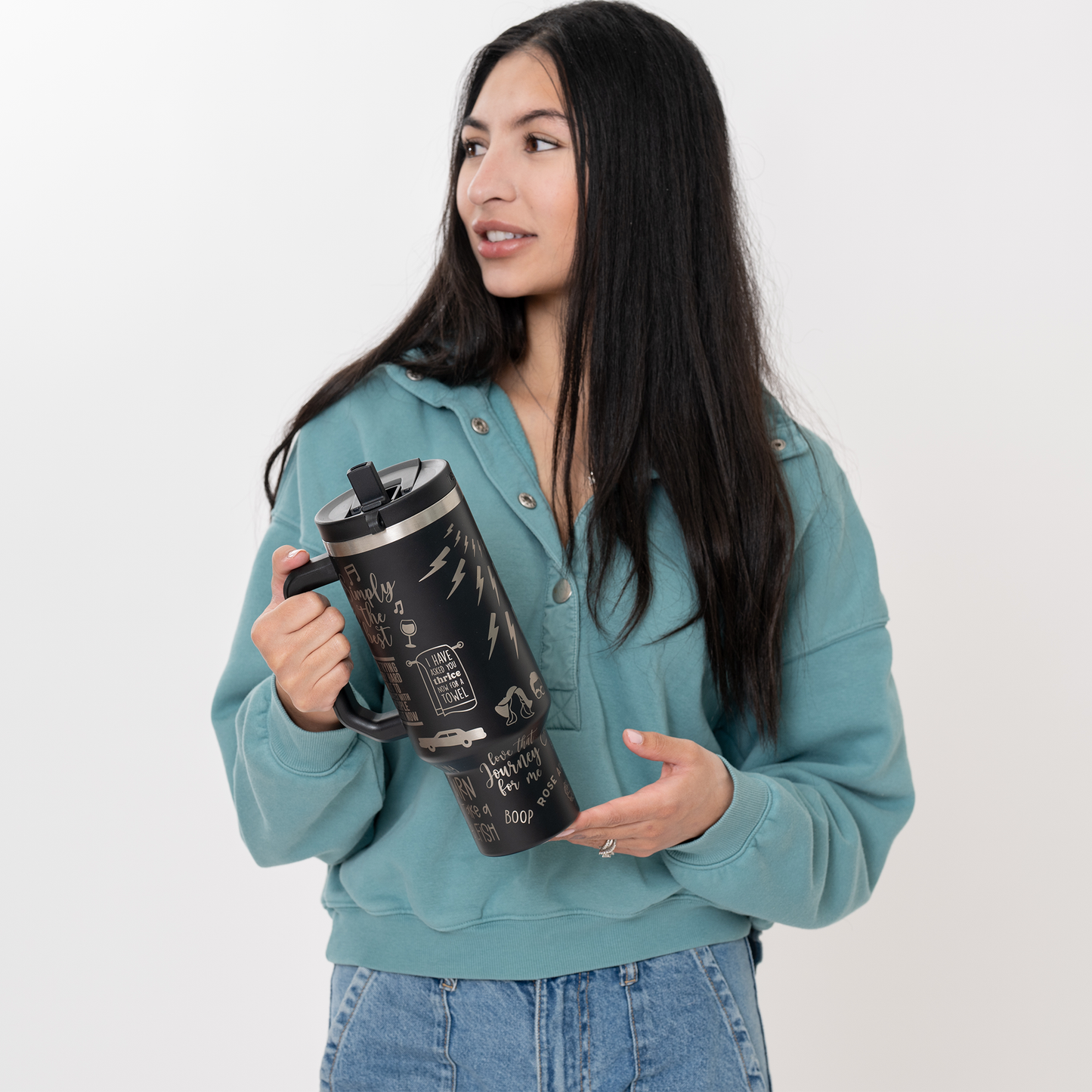Schitt N' Roses 40oz DuoLid Tumbler