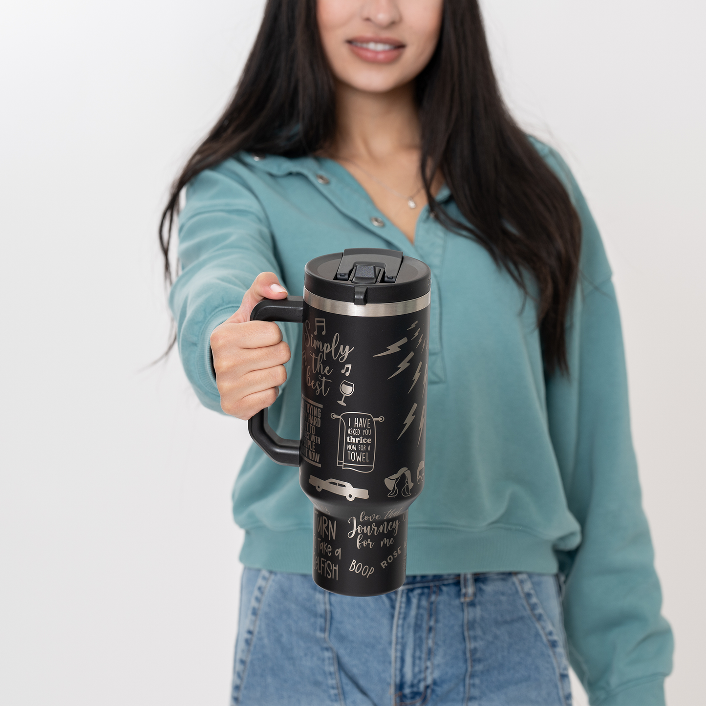 Schitt N' Roses 40oz DuoLid Tumbler