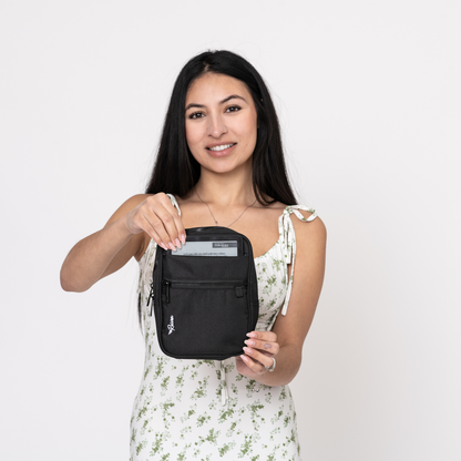 Medium Black Crossbody  w/ Tumbler Belt