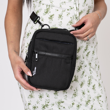 Black Medium Bag With Tumbler Belt – JUGGY