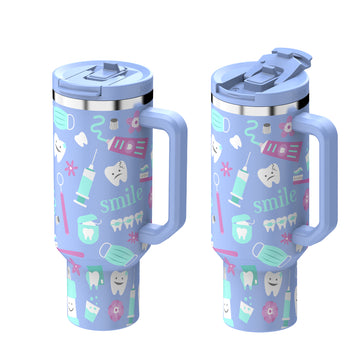 Dental Hero 40oz DuoLid Tumbler With Charms - PREORDER