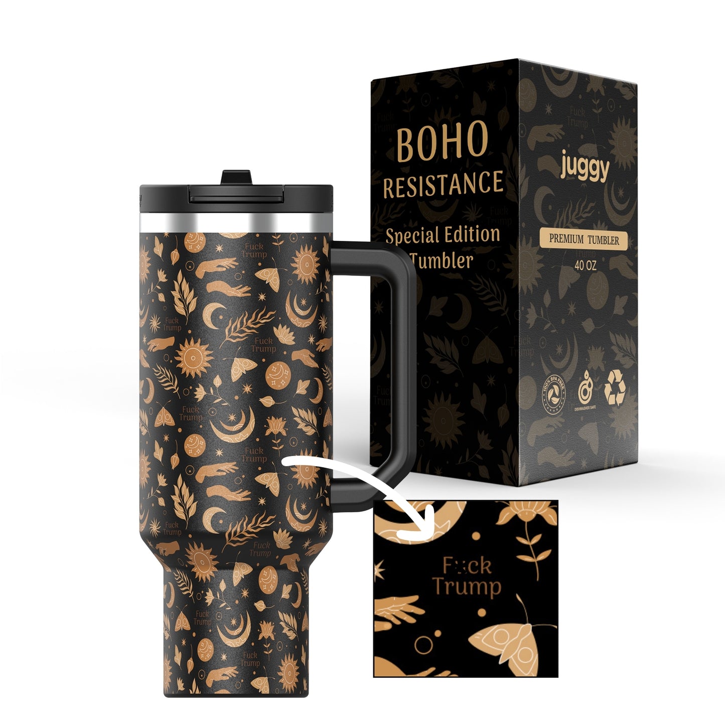 Boho Resistance 40oz Tumbler