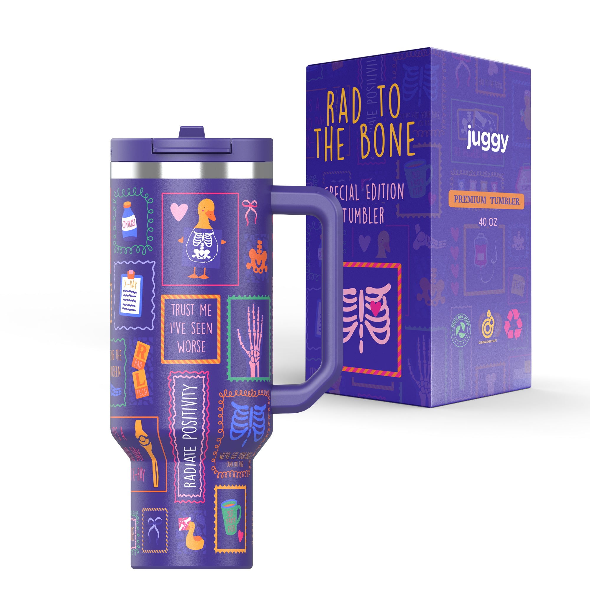 Rad To The Bone 40oz Tumbler – JUGGY