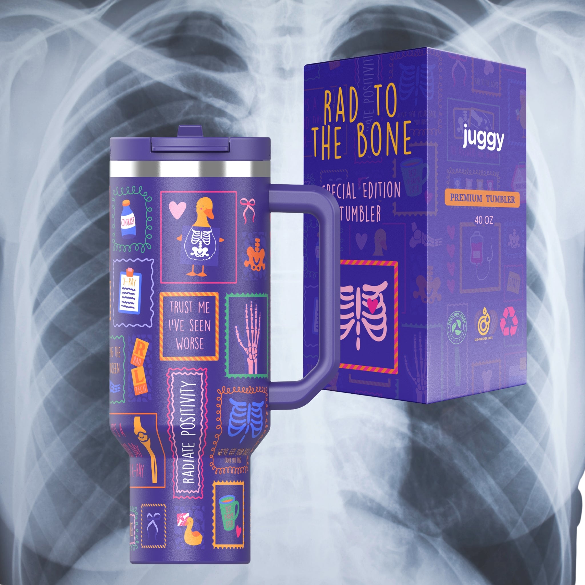 Rad To The Bone 40oz Tumbler – JUGGY
