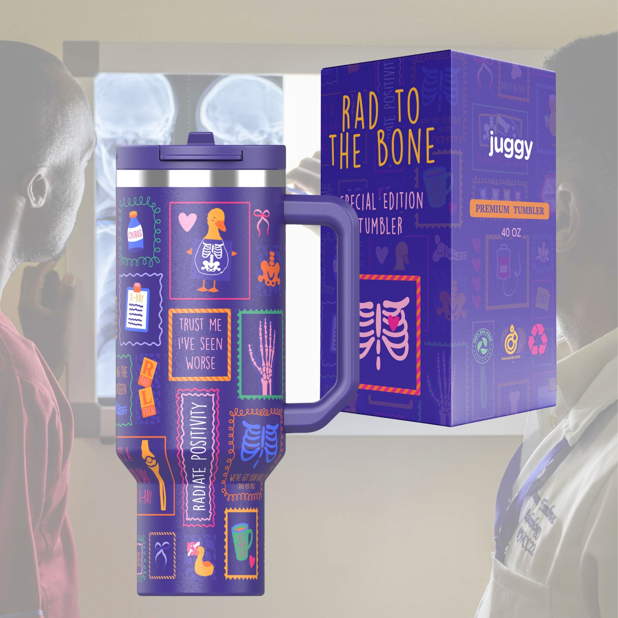 Rad To The Bone 40oz Tumbler – JUGGY