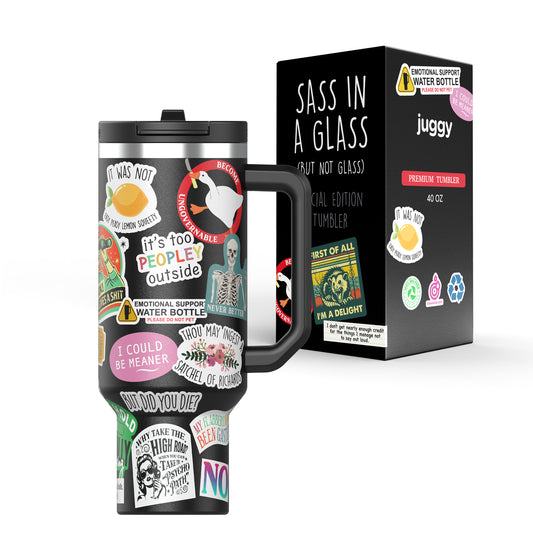 Sass In A Glass 40 oz DuoLid Tumbler - PREORDER