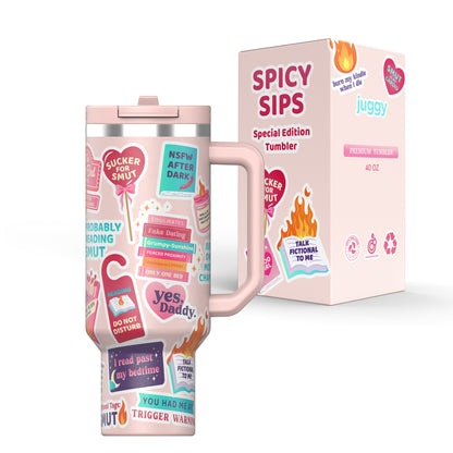 Spicy Sips 40 oz DuoLid Tumbler - PREORDER