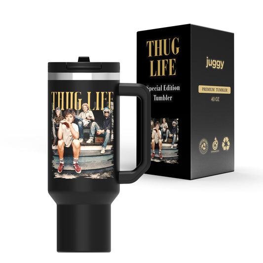 Golden Thug Life 40 OZ Stainless DuoLid Tumbler - PREORDER