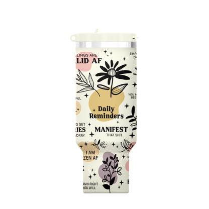 Daily Reminders 40 oz DuoLid Tumbler - PREORDER