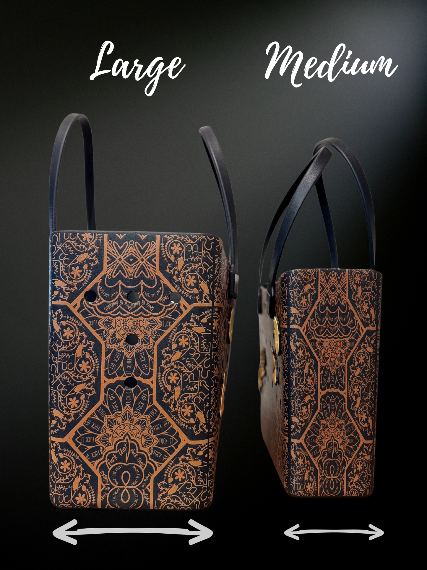 Peace & Profanity Tote Bag