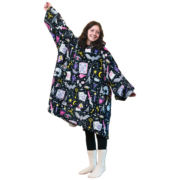 Purple Hex Wearable Blanket Hoodie