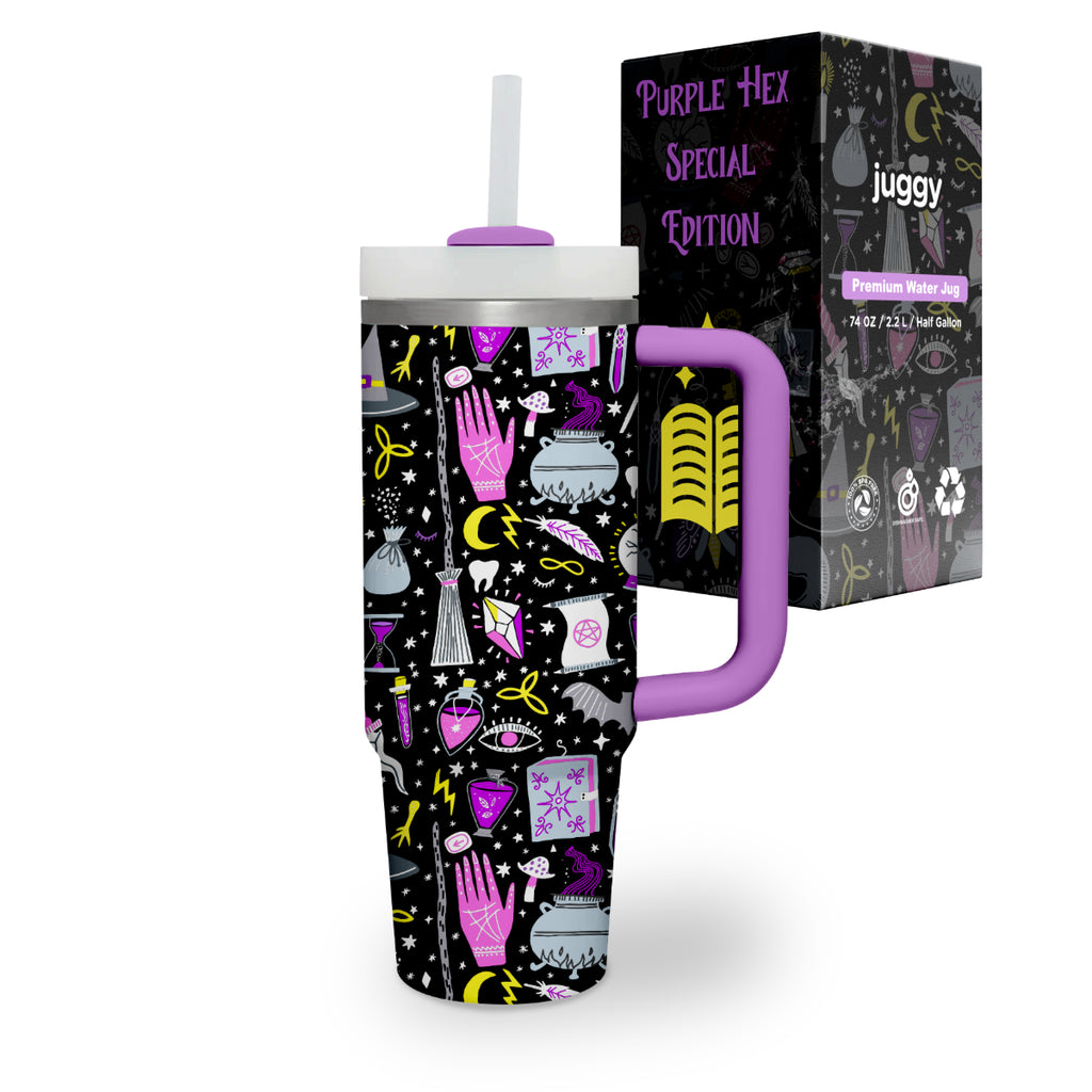 Purple Hex 40 oz Tumbler